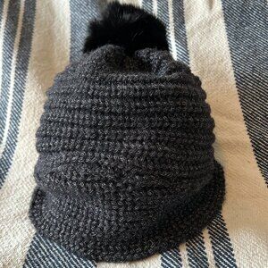 Echo New York Wool Hat with Fur Pom
